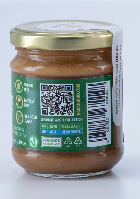 UnoBio: 100% Organic Hazelnut Spread