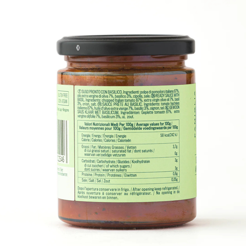 Sugo Pronto Basilico (READY BASIL SAUCE)