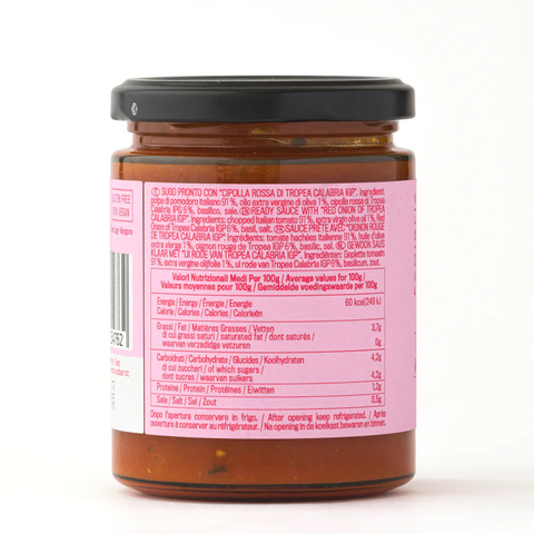 Sugo Pronto Cipolla Rossa (READY SAUCE  WITH TROPEA RED ONION PGI)